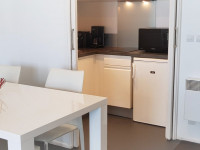 Cuisine et salle à Manger d'un appartement vue mer